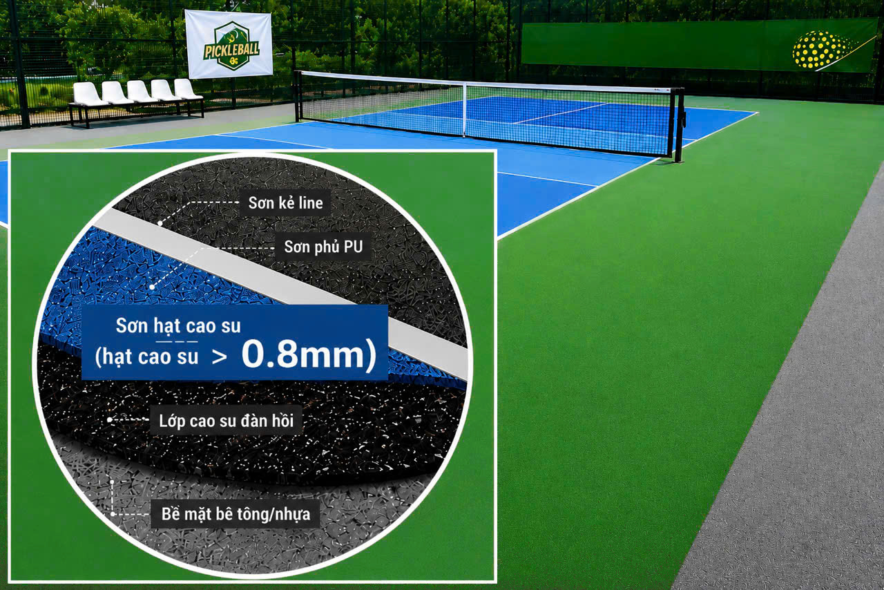 SƠN LÓT PICKLEBALL CHỐNG ỒN 